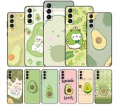 Bonita funda de teléfono con dibujos de aguacate para Samsung Galaxy S22 Pro S21 S20 FE Ultra S10 Lite S10 S10E S9 S8 Plus, color negro Samsung S10 Plus