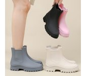 Botas de lluvia para mujer, chanclas de jardín, botas Chelsea de goma impermeables, zapatos de lluvia antideslizantes para mujer, zapatos de pesca para agua, botas de lluvia para mujer 40