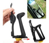 Soporte ajustable para botella de bicicleta, soporte para botella de agua para bicicleta de montaña, portabotellas para ciclismo, accesorios para bicicleta de carretera y montaña blanco