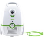 H.Koenig AXO700- Aspiradora con Bolsa, Capacidad 3L, Filtro HEPA, Regulador de Potencia, Tecnología Silenciosa, Ac Inoxidable, Eficiencia energetica A