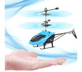 Avión teledirigido con luz LED intermitente y infrarrojos para niños, juguete de control remoto con carga USB rojo