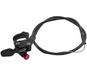 Palanca de bloqueo remoto para bicicleta de montaña, Control de Cable, interruptor de horquilla delantera, controlador de Cable de horquilla de aire para bicicleta negro