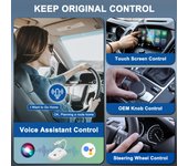 Adaptador inalámbrico CarPlay Convierte cableado a inalámbrico Convierte Plug & Play 020-9-1