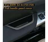 Tirador de manija de puerta interior de coche, compatible con BMW F25, F26, X3, X4 (2011-2017), delantero izquierdo y delantero derecho. Black-LHD