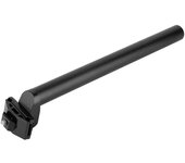 Tubo de sillín de bicicleta de montaña a prueba de golpes de 25,4 x 300 mm(Negro)