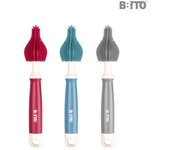 Vivito Cepillo de silicona premium para pezones (Color aleatorio),Productos coreanos para bebés