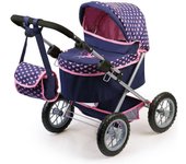 Cochecito de muñecas Reig Trendy Royal Versión Especial Azul Rosa 45 cm