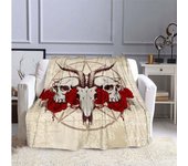 Manta de brujería gótica satánica, tabla Ouija con manos, manta de franela de ocultismo, manta de Camping portátil suave para las cuatro estaciones 75x90cm
