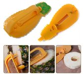 Cortadoras de piña portátiles multifuncionales para quitar el núcleo de piña amarillo