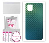 apgo Protective Skin Sticker for the back compatible with Samsung Galaxy Note 10 Lite, Wrap Film, Foil, Vinyl - Pattern Carbon Chameleon CAKA1