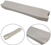 Escalera de repuesto para pedal de piscina moldeada blanca de 49 cm