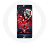 Coque pour Samsung Galaxy A32 5G Formule 1 Sebastian Vettel Pilote F1 Rouge
