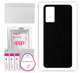 apgo Protective Skin Sticker for the back compatible with Vivo V21, Wrap Film, Foil, Vinyl - Pattern Matte Black