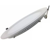 Downlight Dalle LED Extra Plate Ronde BLANC 18W - Blanc Neutre 4000K - 5500K