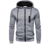Chaquetas de hombre Sudaderas con capucha de moda Sudadera con capucha y cremallera de manga larga + Pantalones Trajes deportivos Sudaderas con capucha de lana Conjuntos deportivos casuales M