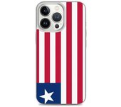 Coque iPhone - Drapeau Liberia - iPhone 13 Pro - Souple - Multicolore - Silicona transparente