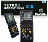Consola de videojuegos portátil retro TETROX con juegos clásicos integrados