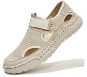 Zapatos casuales transpirables de verano para hombre, zapatillas antideslizantes, mocasines para caminar 38 arena