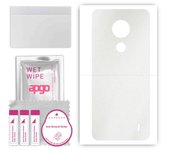 apgo Protective Skin Sticker for the back compatible with Nokia C21, Wrap Film, Foil, Vinyl - Pattern Matte Transparent