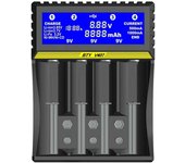 Cargador inteligente LCD Universal para batería de iones de litio Ni-MH Ni-CD 9V AA AAA 18650