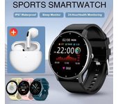 Reloj inteligente YurKem para hombre, rastreador de llamadas Bluetooth, Monitor de ritmo cardíaco, reloj inteligente deportivo para mujer, reloj para hombre para Android IOS
