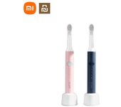 Nuevo Xiaomi PinJing cepillo de dientes eléctrico ultrasónico, cepillo de dientes con potencia vibratoria, limpiador de dientes blanqueador de ondas color rosa