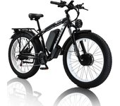 Bicicleta eléctrica K800 para adultos KATELES 2000W, bicicleta de montaña para nieve con doble Motor, 23ah, la mejor batería, bicicleta híbrida eléctrica de 48V 2000W48V23AH