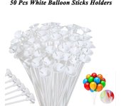 Soporte para varilla de globo de 32 cm, soporte para varilla de globo de plástico, soporte para varilla de globo de látex para vacaciones de cumpleaños