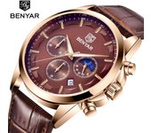 BENYAR Reloj de cuarzo para hombre, marca superior, reloj de lujo, reloj informal para hombre, relojes deportivos resistentes al agua