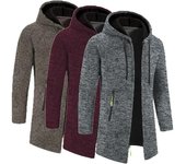 Sudadera de manga larga de otoño para hombre con cremallera y capucha, chaqueta de invierno de gran tamaño para hombre, abrigo cálido, ropa de calle 3XL blanco