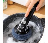 1 cepillo para lavar platos de cocina multifuncional, no eléctrico, con mango largo, para limpiar platos 1 pc