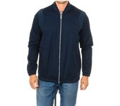 Chaqueta con cordón ajustable y forro interior D01469 para Hombre XS azul