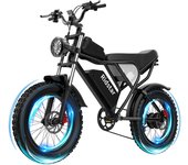 BICICLETA ELÉCTRICA Ridstar Q20 1000W, 48V 20AH, 20 pulgadas negro