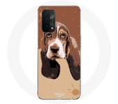 Coque pour Oppo A74 5G Basset Hound chien visage