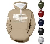Sudadera con capucha vintage de manga larga con estampado de Halloween para hombre XXL gris
