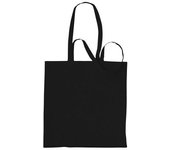 Bolso shopper de algodón Absolute Apparel (Paquete de 2) One Size negro