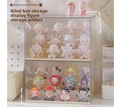 Expositor acrílico Bubble Mart para objetos de colección: Caja de pared transparente para muñecas y artículos artesanales