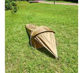Tienda de campaña ultraligera para una sola persona, impermeable, para acampar, hacer senderismo y mochilerismo. marrón