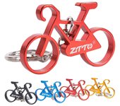 Mini llavero de bicicleta de aleación de aluminio llavero de bicicleta llavero anillo negro