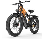 Bicicleta Eléctrica Lankeleisi MG800 Motor 1000W Batería Samsung 48V20AH Neumático 26 * 4.0 pulgadas Shimano 7 velocidades 45KM/H Bicicleta Eléctrica Urbana de Montaña Gray negro