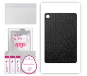 apgo skin sticker film foil vinyl for the BACK compatible with Lenovo Tab M8 4rd Gen, scratch-resistant, easy to install - Black Honeycomb