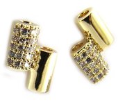 Les Trésors De Lily [L7019] - Boucles Plaqué Or 'Sissi' blanc doré oro