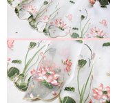 100x150cm Encaje de Loto Bordado Degradado Chino Tela Suave DIY Camisas Hanfu Ropa de Muñeca DIY Artesanía de Costura Tela de Tul de Organza 100x150cm