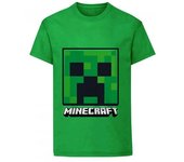 Camiseta con cara de enredadera para niños/niños de Minecraft 12-13 verde
