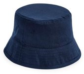 Beechfield Childrens/Kids algodón orgánico sombrero de pescador M-L azul oscuro