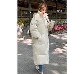 2024 Nuevas sudaderas con capucha de plumón de pato blanco para mujer, chaquetas acolchadas, abrigos cálidos, resistentes al viento, abrigos blancos y negros S caqui