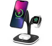 4 in 1 Multifunction Magnetic Wireless Charger For Smartphone Wireless Charging Stand For airpods iwatch LED night light blanco