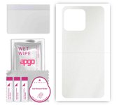 apgo Protective Skin Sticker for the back compatible with Xiaomi Redmi 12C, Wrap Film, Foil, Vinyl - Pattern Matte Transparent