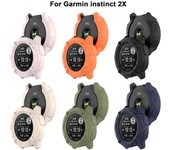 Bumper Protective Case TPU Screen Protector New Edge Shell for Garmin instinct 2X color rosa