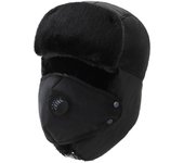 Gorro de invierno Lei Feng de estilo coreano con terciopelo para mayor calidez, adecuado para andar en bicicleta y bicicletas eléctricas, unisex para jóvenes One Size negro